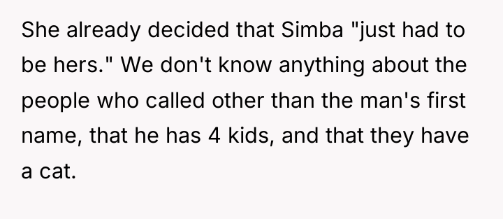 She already decided that Simba "just had to be hers."...