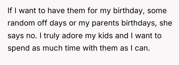If I want to have them for my birthday, some...