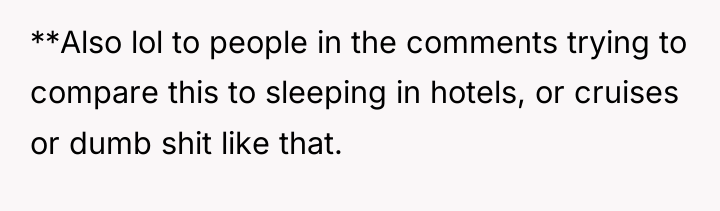 **Also lol to people in the comments trying to compare...