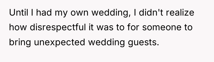Until I had my own wedding, I didn't realize how...