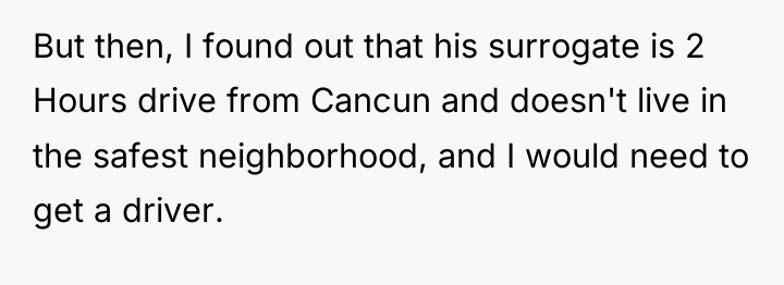 But then, I found out that his surrogate is 2...