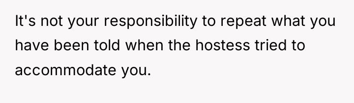 It's not your responsibility to repeat what you have been...