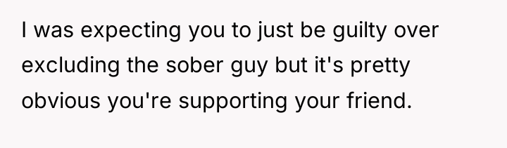 I was expecting you to just be guilty over excluding...