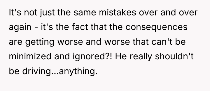 It's not just the same mistakes over and over again...