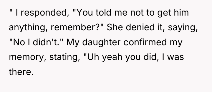 " I responded, "You told me not to get him...