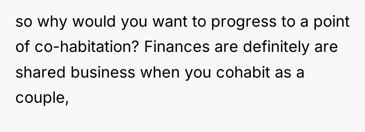 so why would you want to progress to a point...