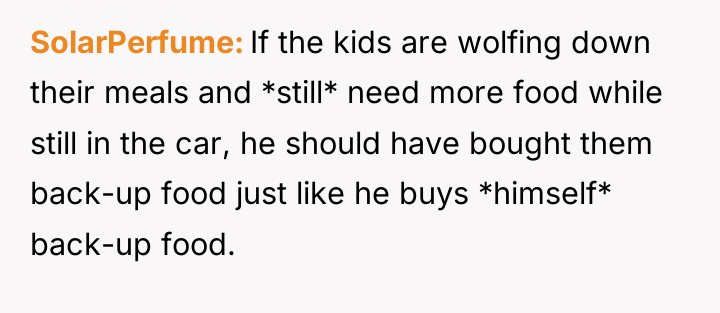 SolarPerfume If the kids are wolfing down their meals and...
