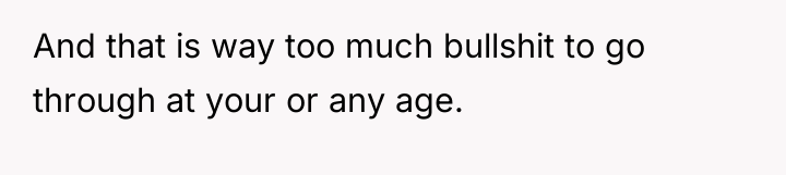 And that is way too much bullshit to go through...