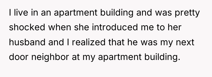 I live in an apartment building and was pretty shocked...
