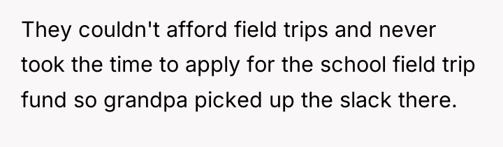 They couldn't afford field trips and never took the time...