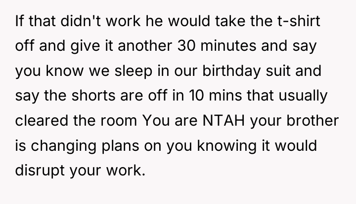 If that didn't work he would take the t-shirt off...