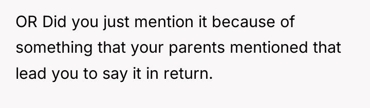 OR Did you just mention it because of something that...