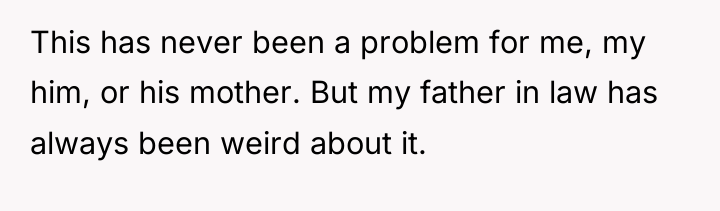 This has never been a problem for me, my him,...
