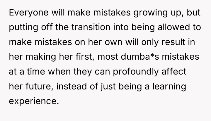 Everyone will make mistakes growing up, but putting off the...
