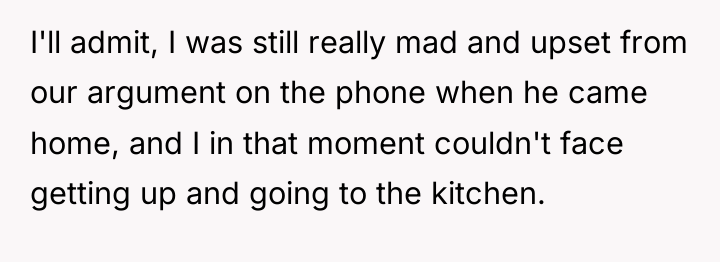 I'll admit, I was still really mad and upset from...