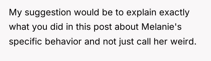 My suggestion would be to explain exactly what you did...