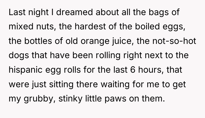 Last night I dreamed about all the bags of mixed...