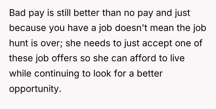 Bad pay is still better than no pay and just...