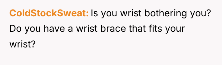 ColdStockSweat Is you wrist bothering you? Do you have a...