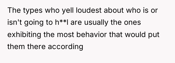 The types who yell loudest about who is or isn't...