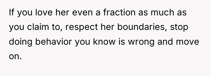 If you love her even a fraction as much as...
