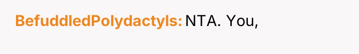 BefuddledPolydactyls NTA. You,