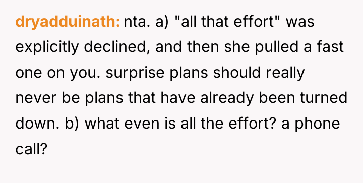 dryadduinath nta. a) "all that effort" was explicitly declined, and...