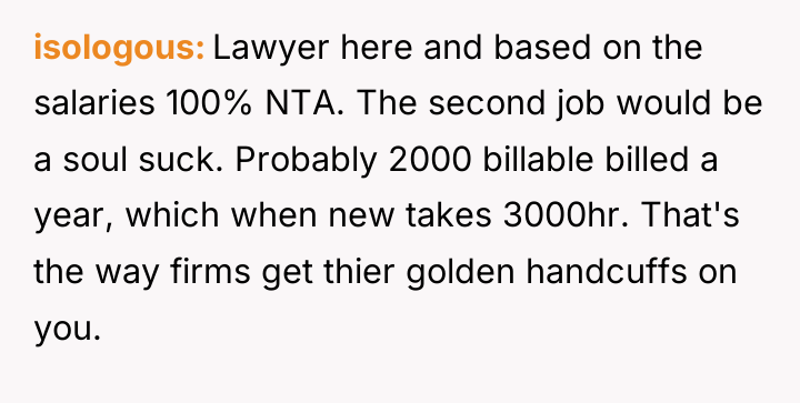 isologous Lawyer here and based on the salaries 100% NTA....