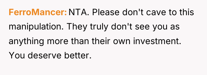 FerroMancer NTA. Please don't cave to this manipulation. They truly...
