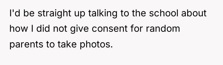 I'd be straight up talking to the school about how...