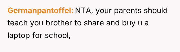 Germanpantoffel NTA, your parents should teach you brother to share...
