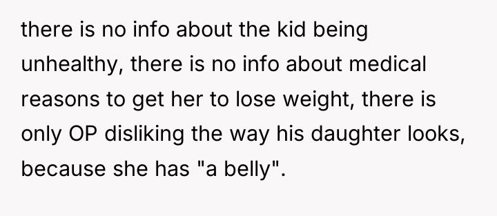 there is no info about the kid being unhealthy, there...