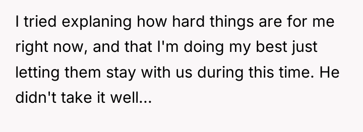 I tried explaning how hard things are for me right...