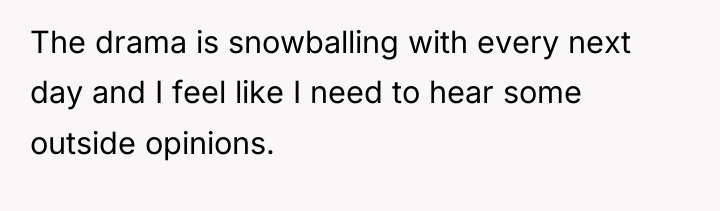 The drama is snowballing with every next day and I...
