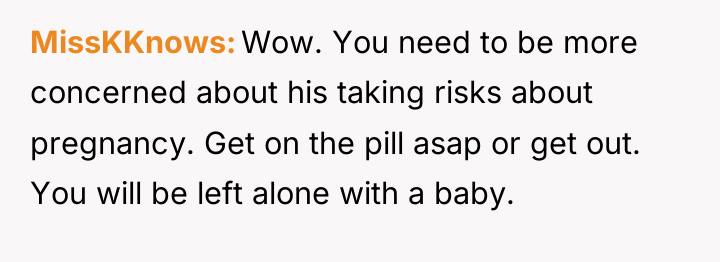 MissKKnows Wow. You need to be more concerned about his...