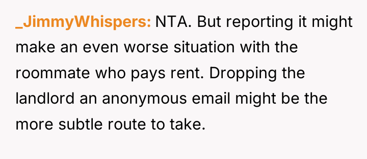 _JimmyWhispers NTA. But reporting it might make an even worse...