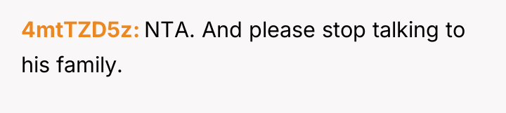 4mtTZD5z NTA. And please stop talking to his family.
