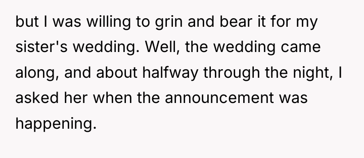 but I was willing to grin and bear it for...