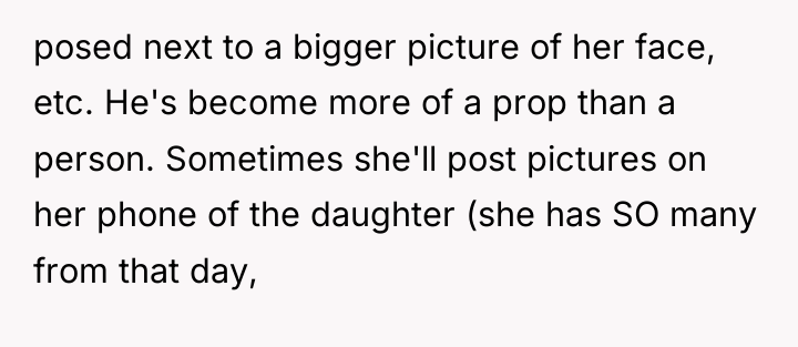 posed next to a bigger picture of her face, etc....