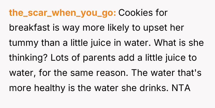 the_scar_when_you_go Cookies for breakfast is way more likely to upset...