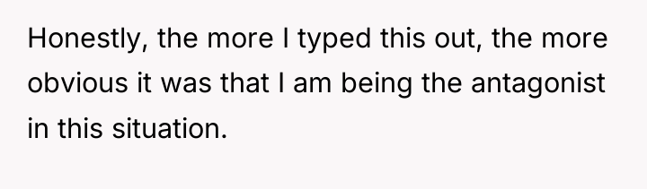 Honestly, the more I typed this out, the more obvious...