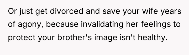 Or just get divorced and save your wife years of...