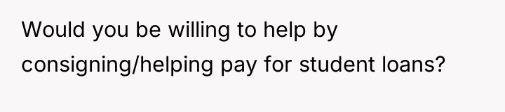 Would you be willing to help by consigning/helping pay for...