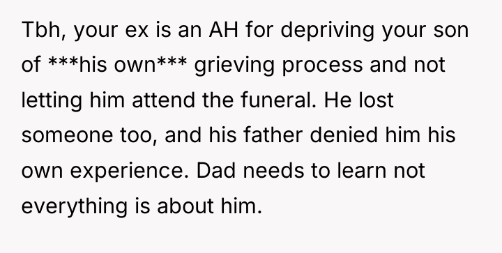Tbh, your ex is an AH for depriving your son...