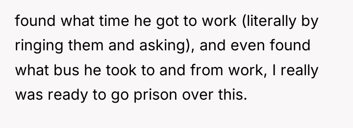 found what time he got to work (literally by ringing...