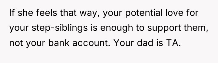 If she feels that way, your potential love for your...