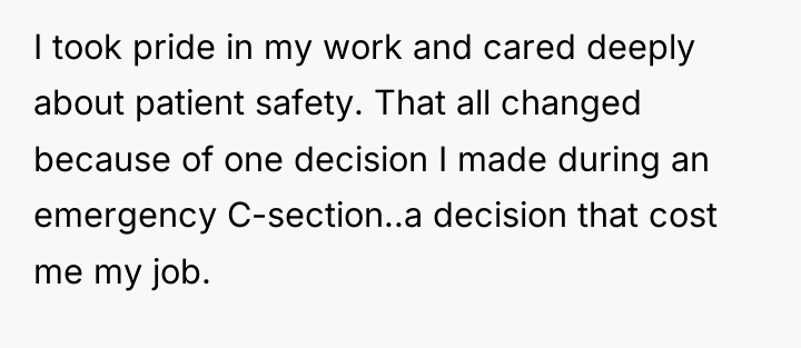 I took pride in my work and cared deeply about...