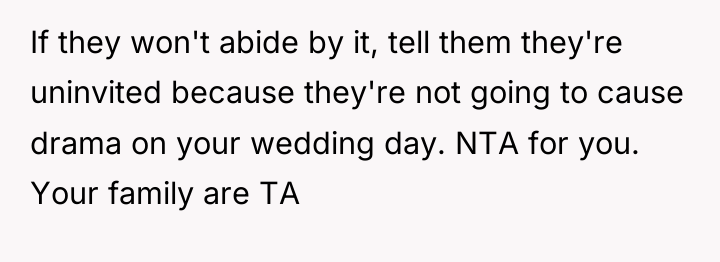 If they won't abide by it, tell them they're uninvited...