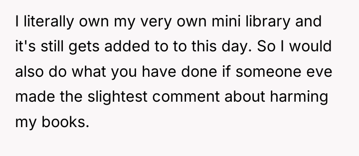 I literally own my very own mini library and it's...