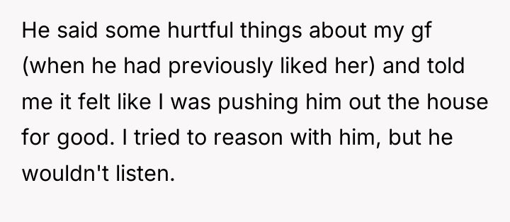 He said some hurtful things about my gf (when he...